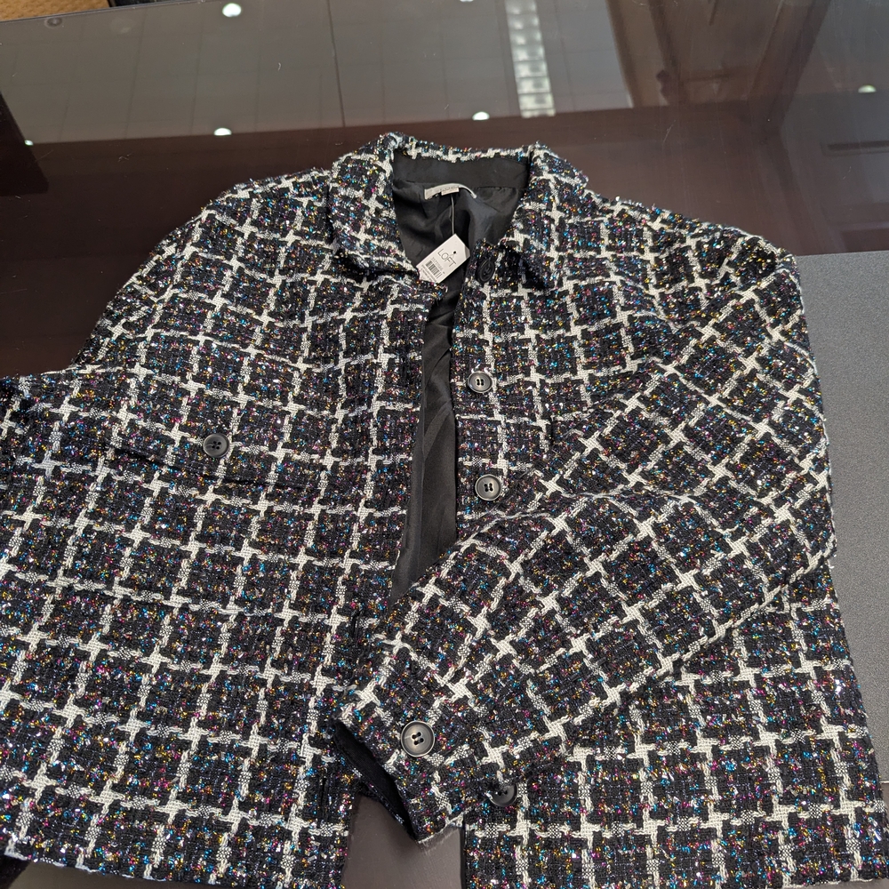LOFT Multicolor Tweed Jacket NWT XL